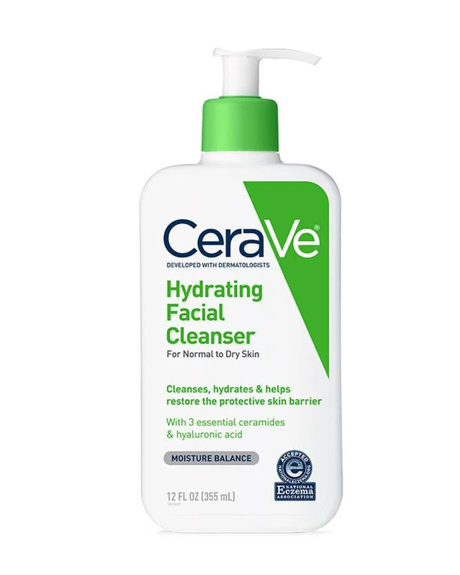 CeraVe Hydrating Facial Cleanser for normal-to-dry skin
