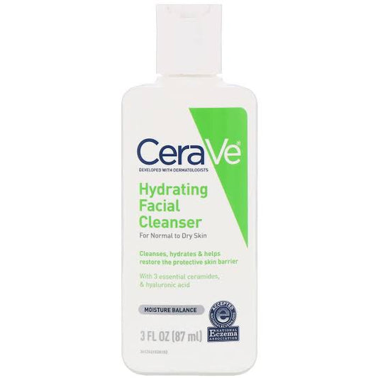 CeraVe Hydrating Facial Cleanser for normal-to-dry skin